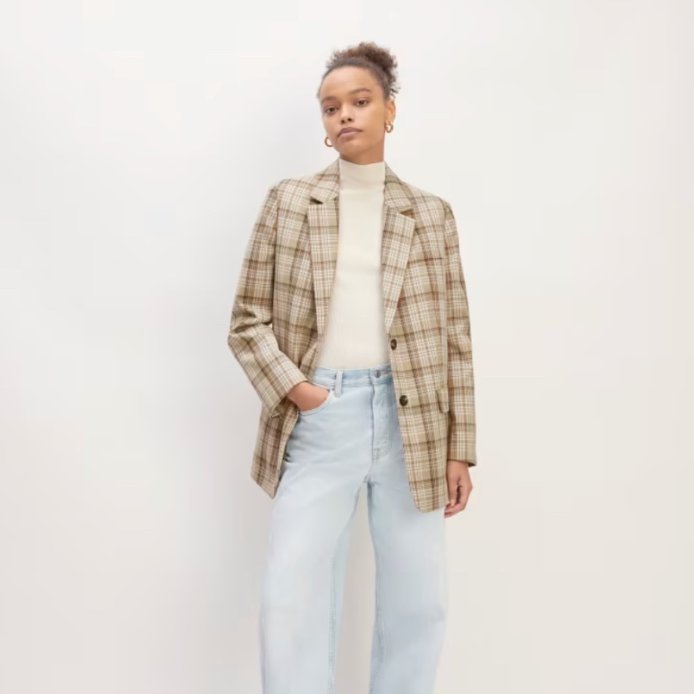 Everlane The Oversized Blazer in Buttersmooth Size 00